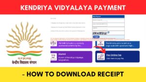 KV fees payment receipt download process